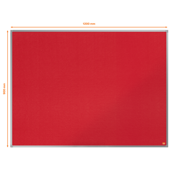 Tablero De Noticias De Fieltro Nobo Essence 1200X900Mm Rojo