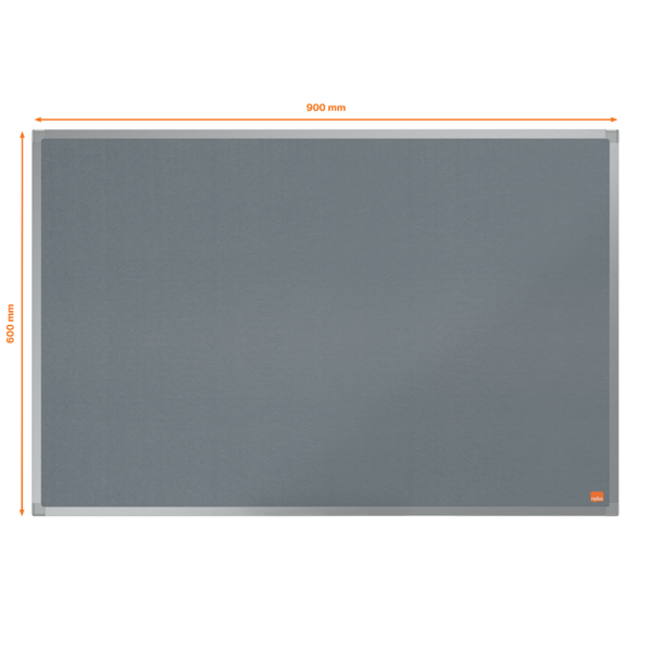Tablero De Noticias De Fieltro Nobo Essence 900X600Mm Gris