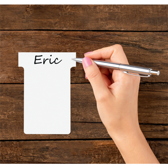 Tarjetas De Planificación Nobo T-Card - Tamaño 1 Blanco