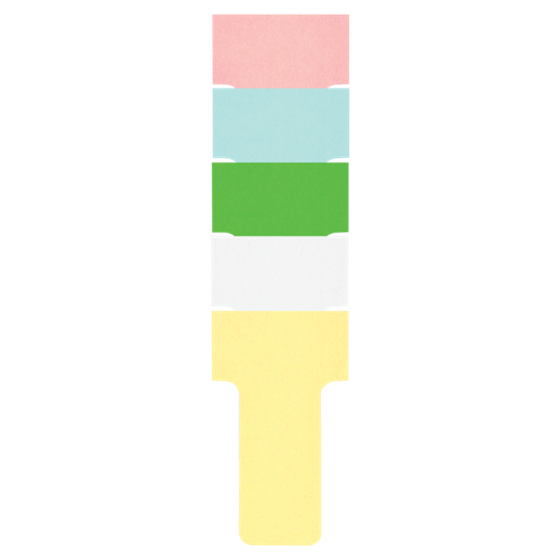 Tarjetas De Planificación Nobo T-Card - Tamaño 1 Blanco