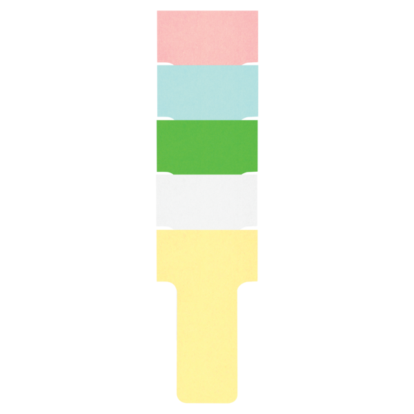 Tarjetas De Planificación Nobo T-Card - Tamaño 1 Blanco