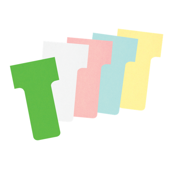 Tarjetas De Planificación Nobo T-Card - Tamaño 1 Blanco