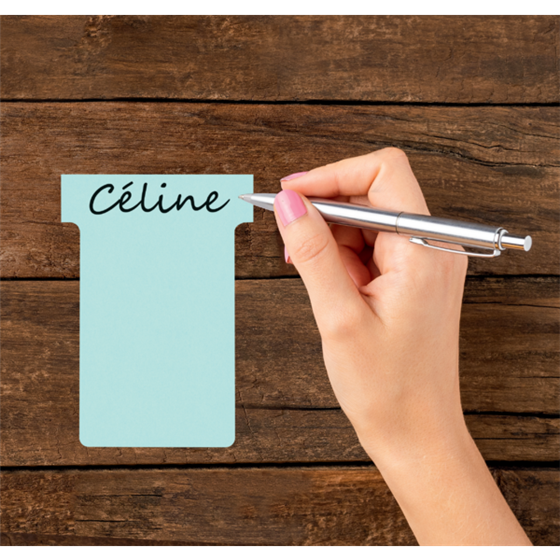 Tarjetas De Planificación Nobo T-Card - Tamaño 2 Azul Claro