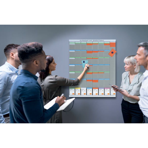 Tarjetas De Planificación Nobo T-Card - Tamaño 2 Azul Claro