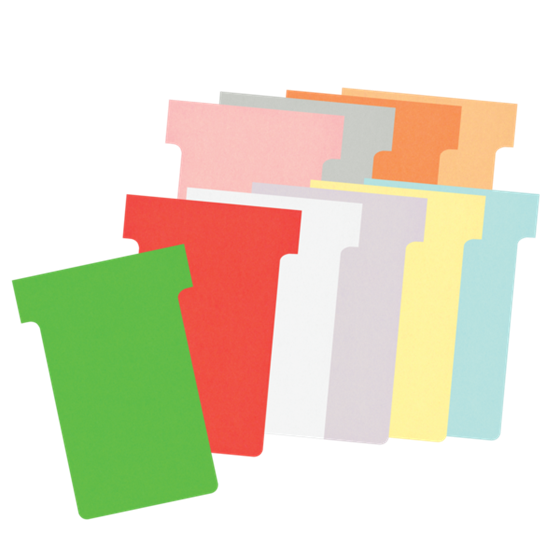 Tarjetas De Planificación Nobo T-Card - Tamaño 2 Plata