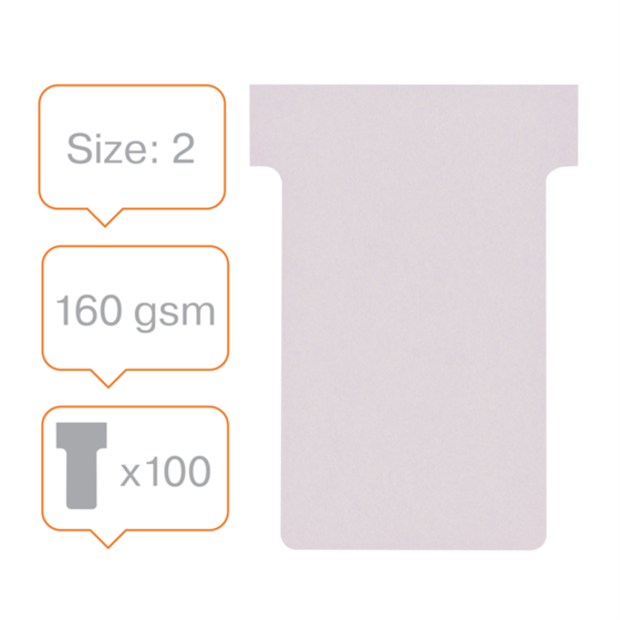 Tarjetas De Planificación Nobo T-Card - Tamaño 2 Violeta