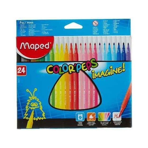 Rotuladores MAPED Imagine Caja x 24 Colores