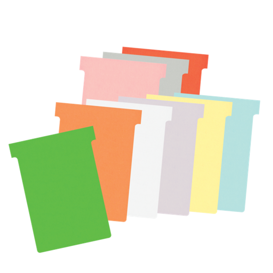 Tarjetas De Planificación Nobo T-Card - Tamaño 3 Blanco