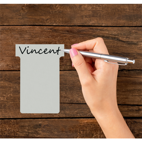 Tarjetas De Planificación Nobo T-Card - Tamaño 3 Plata