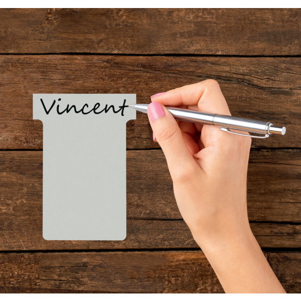 Tarjetas De Planificación Nobo T-Card - Tamaño 3 Plata