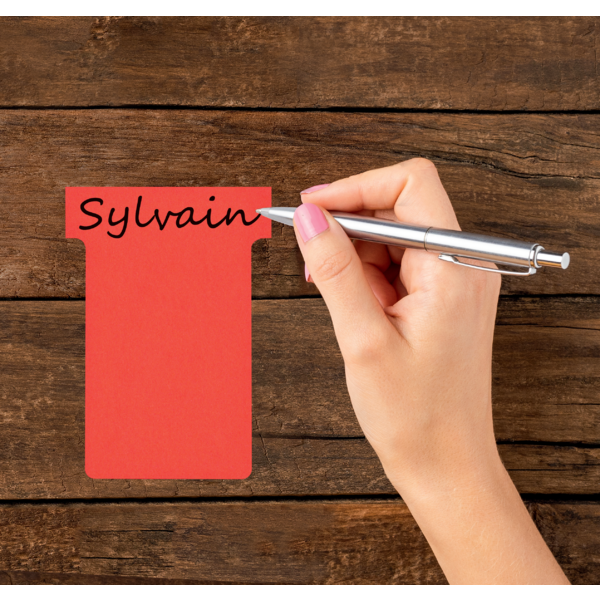 Tarjetas De Planificación Nobo T-Card - Tamaño 3 Rojo