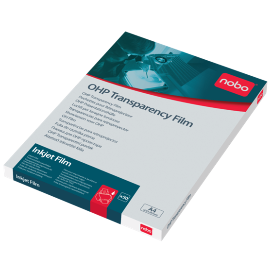 Transparencias Nobo Para Impresoras De Inyección De Tinta Transparente