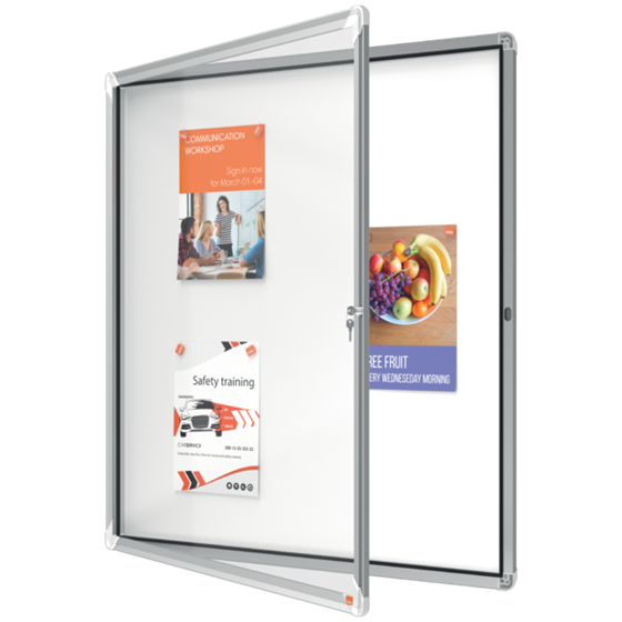 Vitrina De Exteriores Nobo Para 12 Hojas A4 Con Superficie Blanca Magnética Blanco