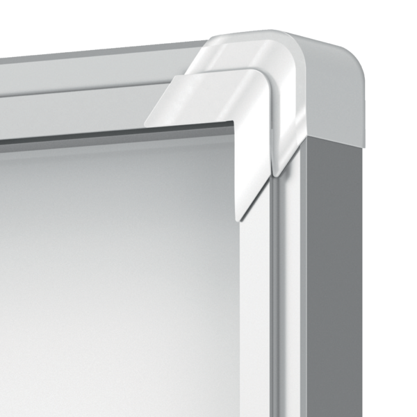 Vitrina De Interior Nobo Para 27 Hojas A4 Con Superficie Magnética Y Puerta Deslizante Blanco