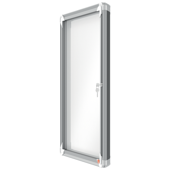 Vitrina De Interior Nobo Para 4 Hojas A4 Con Superficie Blanca Magnética Blanco