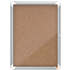 Vitrina De Interior Nobo Para 4 Hojas A4 Con Superficie De Corcho Natural