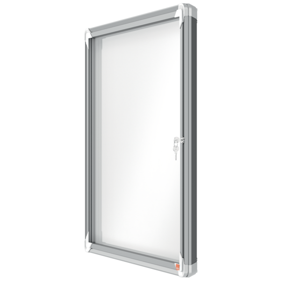 Vitrina De Interior Nobo Para 6 Hojas A4 Con Superficie Blanca Magnética Blanco