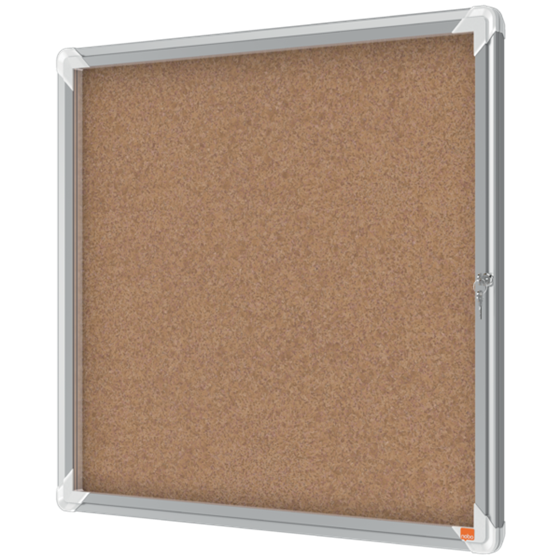 Vitrina De Interior Nobo Para 6 Hojas A4 Con Superficie De Corcho Natural