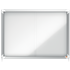 Vitrina De Interior Nobo Para 8 Hojas A4 Con Superficie Magnética Y Puerta Deslizante Blanco