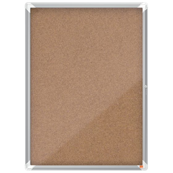 Vitrina De Interior Nobo Para 9 Hojas A4 Con Superficie De Corcho Natural
