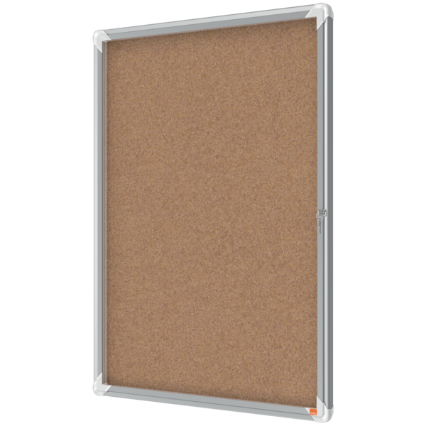 Vitrina De Interior Nobo Para 9 Hojas A4 Con Superficie De Corcho Natural