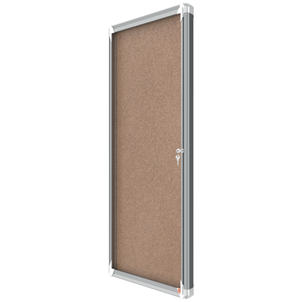 Vitrina De Interior Nobo Para 9 Hojas A4 Con Superficie De Corcho Natural
