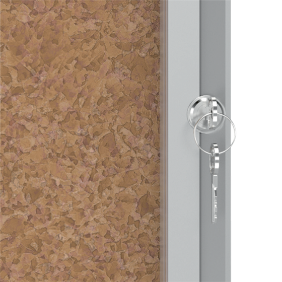 Vitrina De Interior Nobo Para 9 Hojas A4 Con Superficie De Corcho Natural