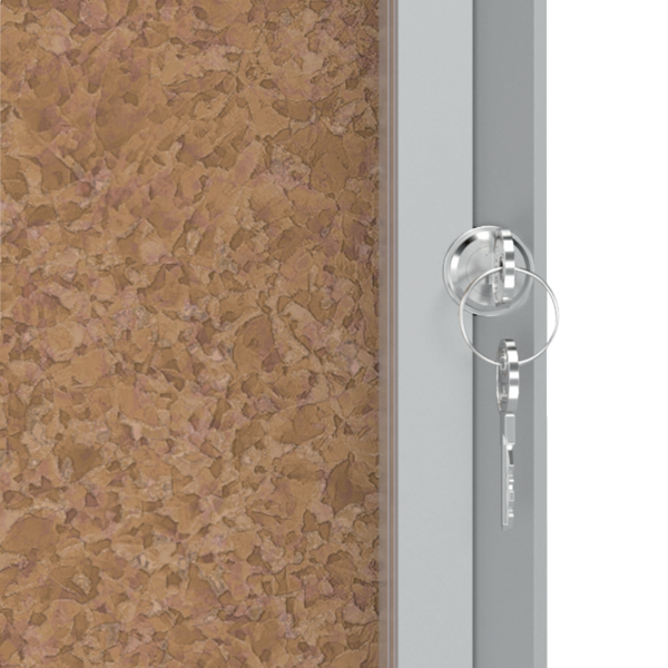 Vitrina De Interior Nobo Para 9 Hojas A4 Con Superficie De Corcho Natural