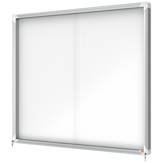 Vitrina Magnética Nobo Premium Plus De Puerta Corredera 15 X A4 Blanco