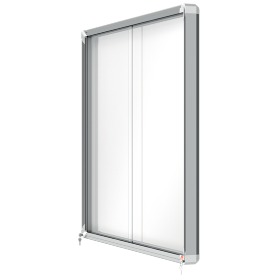 Vitrina Magnética Nobo Premium Plus De Puerta Corredera 15 X A4 Blanco