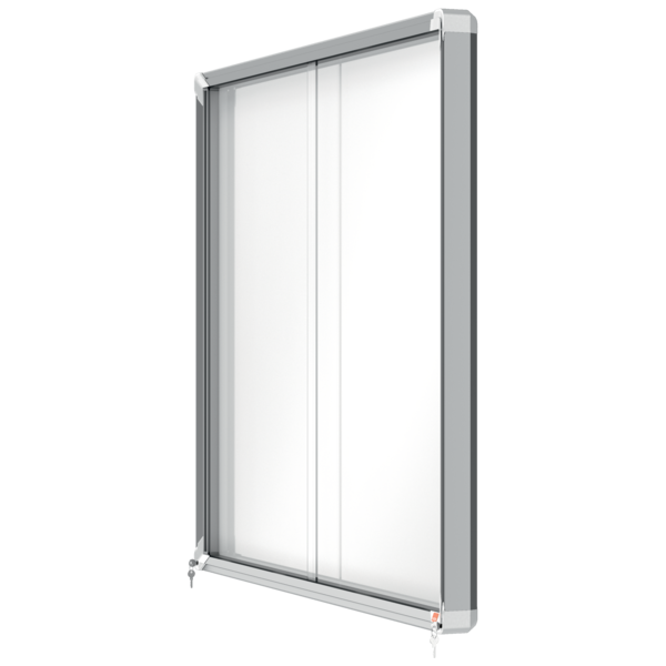 Vitrina Magnética Nobo Premium Plus De Puerta Corredera 15 X A4 Blanco