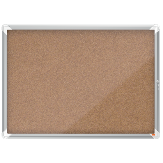 Vitrina Nobo Premium Plus Con Fondo De Corcho 8Xa4 Natural