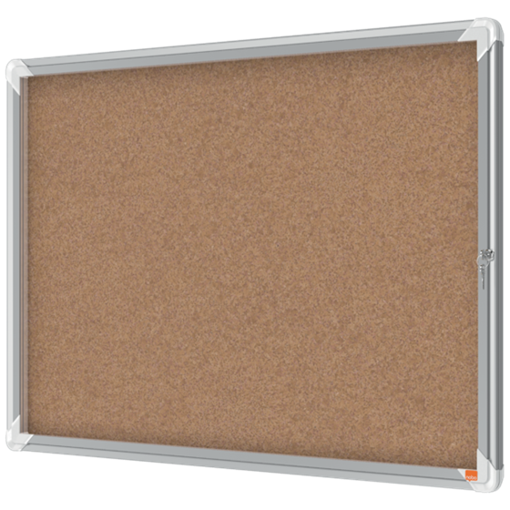 Vitrina Nobo Premium Plus Con Fondo De Corcho 8Xa4 Natural