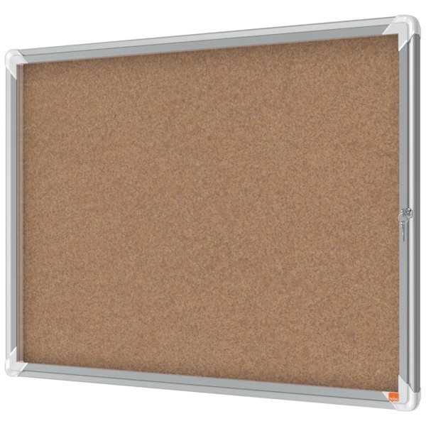 Vitrina Nobo Premium Plus Con Fondo De Corcho 8Xa4 Natural