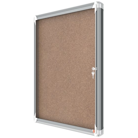 Vitrina Nobo Premium Plus Con Fondo De Corcho 8Xa4 Natural