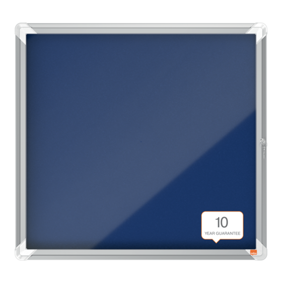 Vitrina Nobo Premium Plus Con Fondo De Fieltro 6Xa4, Gris Azul