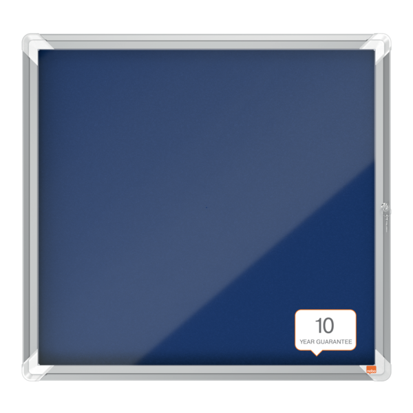 Vitrina Nobo Premium Plus Con Fondo De Fieltro 6Xa4, Gris Azul