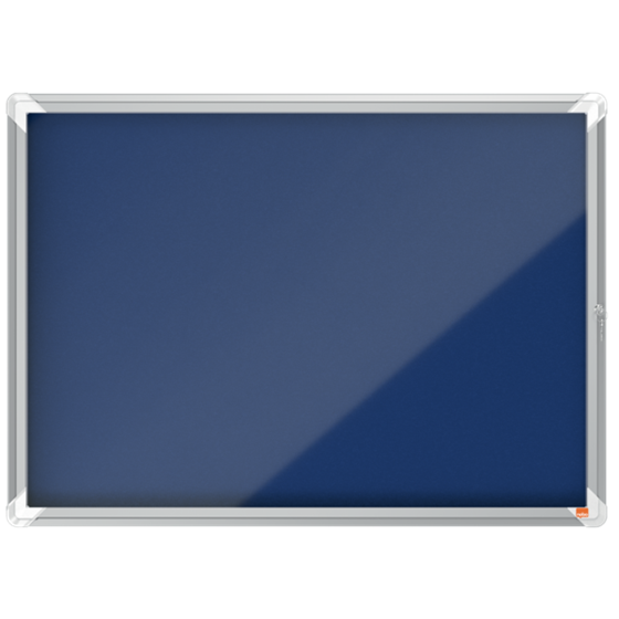 Vitrina Nobo Premium Plus Con Fondo De Fieltro 8Xa4, Azul Azul