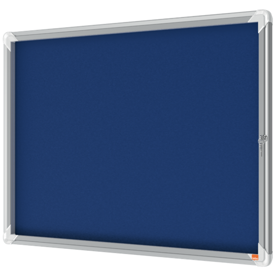 Vitrina Nobo Premium Plus Con Fondo De Fieltro 8Xa4, Azul Azul