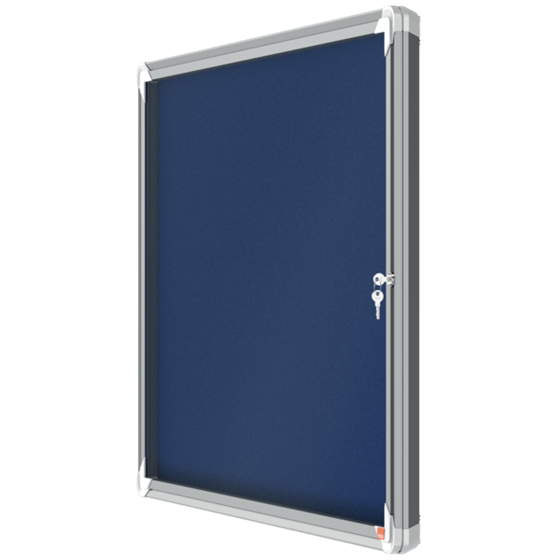 Vitrina Nobo Premium Plus Con Fondo De Fieltro 8Xa4, Azul Azul