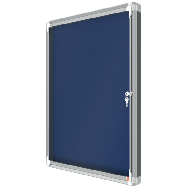 Vitrina Nobo Premium Plus Con Fondo De Fieltro 8Xa4, Azul Azul