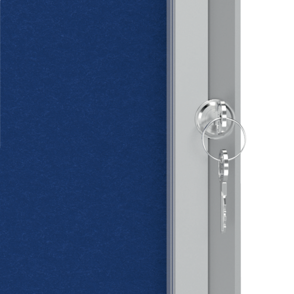 Vitrina Nobo Premium Plus Con Fondo De Fieltro 8Xa4, Azul Azul