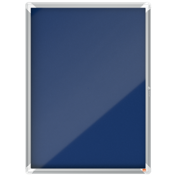 Vitrina Nobo Premium Plus Con Fondo De Fieltro 9Xa4, Gris Azul