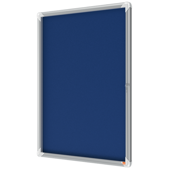 Vitrina Nobo Premium Plus Con Fondo De Fieltro 9Xa4, Gris Azul