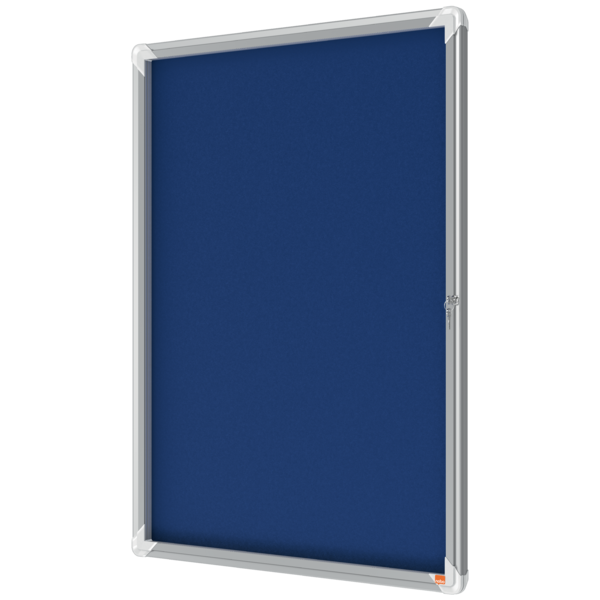 Vitrina Nobo Premium Plus Con Fondo De Fieltro 9Xa4, Gris Azul