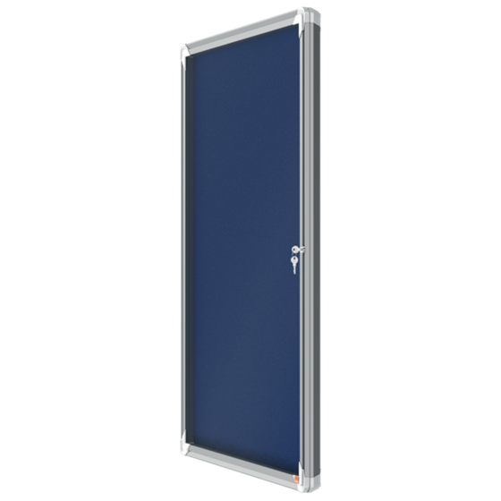 Vitrina Nobo Premium Plus Con Fondo De Fieltro 9Xa4, Gris Azul