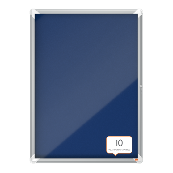 Vitrina Nobo Premium Plus Con Fondo De Fieltro 9Xa4, Gris Azul