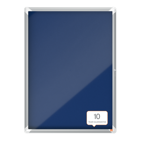 Vitrina Nobo Premium Plus Con Fondo De Fieltro 9Xa4, Gris Azul