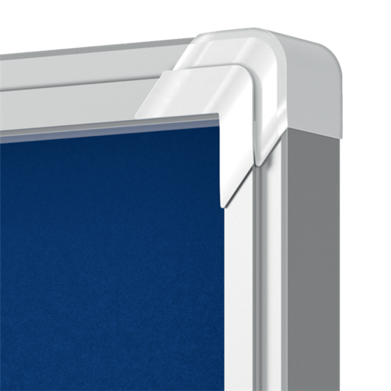 Vitrina Nobo Premium Plus De Puerta Corredera Con Fondo De Fieltro 12Xa4 Hojas, Gris Azul