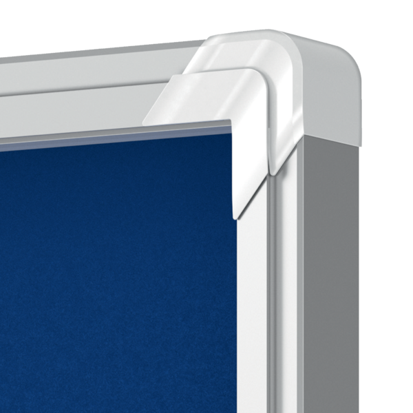 Vitrina Nobo Premium Plus De Puerta Corredera Con Fondo De Fieltro 8Xa4 Hojas, Gris Azul